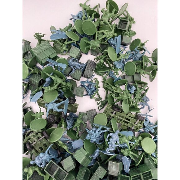 Vintage Sta-Lox Miniature Army Brick Set - Picture 7 of 8